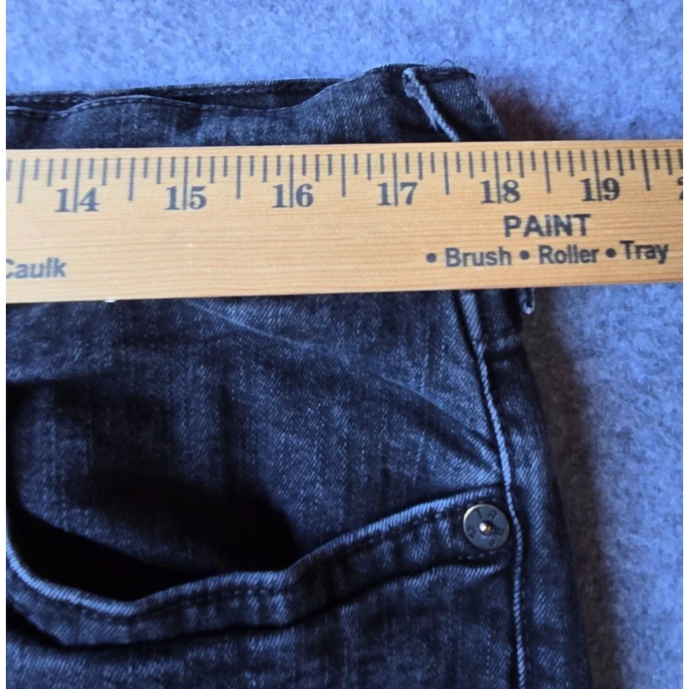 True Religion Geno Jeans Men's Dark Charcoal Wash Slim Fit 35x32